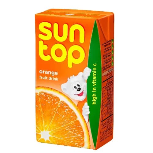 Sun Top Orange Juice - preservatives free, artificial colors free, artificial flavors free 250 ml