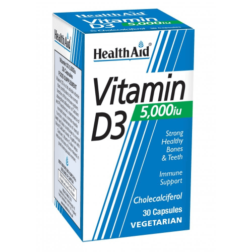 Health Aid Vitamin D3 5000 iu 30 Cap