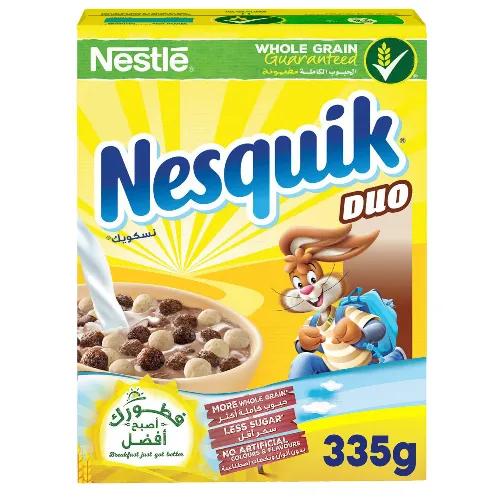 Nesquik Duo Wholegrain Cereal - artificial colors free, artificial flavors free 335 gr