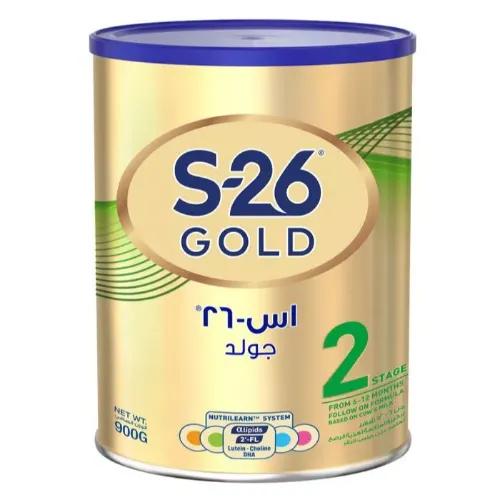 S-26 Gold Nutrilearn System Follow-Up Milk Formula with Lipids & DHA Stage 2 (6-12 Months) 900 gr