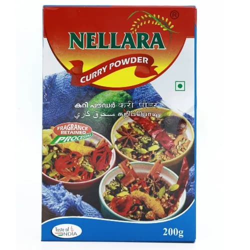 Nellara Curry Powder - preservatives free, artificial flavors free, artificial colors free 200 gr