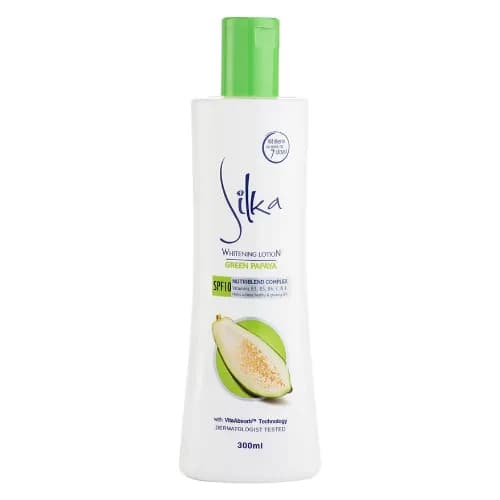 Silka Whitening Skin Lotion with Green Papaya SPF10 300 ml