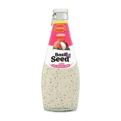 Pran Basil Seed Drink with Lychee Juice 290 ml