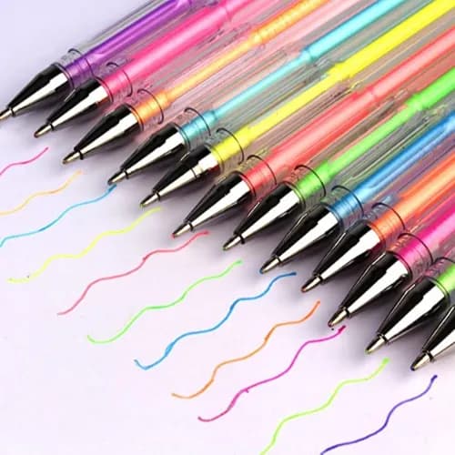 Hao Yue Assorted Glitter Pens 8 Per Pack