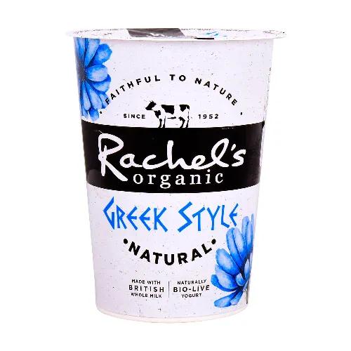 Rachel's Organic Yoghurt Greek Style Natural 450 Grams