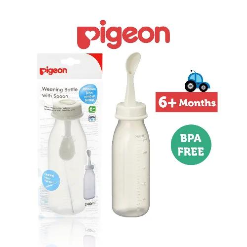 Pigeon 240ml Weaning Bottle with Spoon (6+ Months) - BPA free 1 pcs