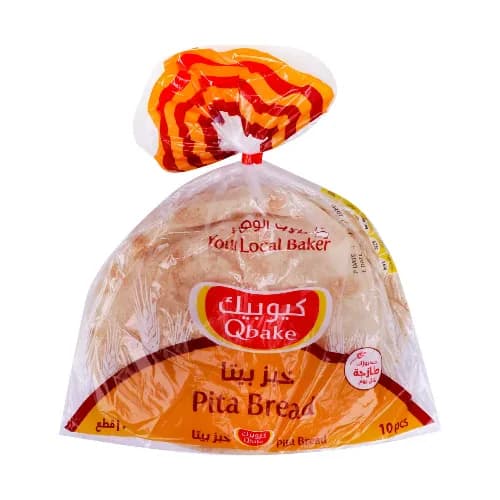 Qbake Pita Bread 10 per pack