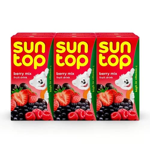 Sun Top Mixed Berry Juice with Vitamin C 6 x 125 ml