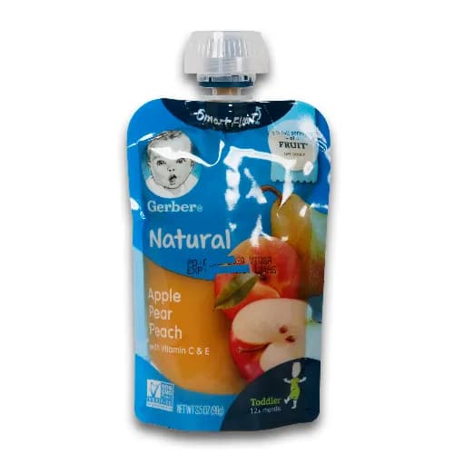 Gerber Baby Food Natural Apple Pear Peach 99g