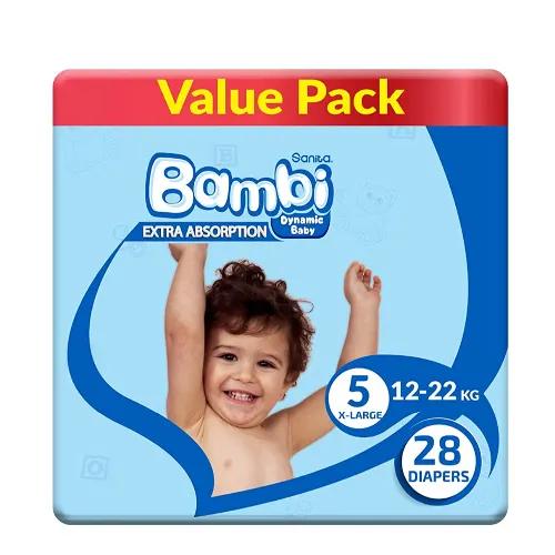 Sanita Bambi XL Baby Diapers Size 5 (12-22kg) 28 per pack