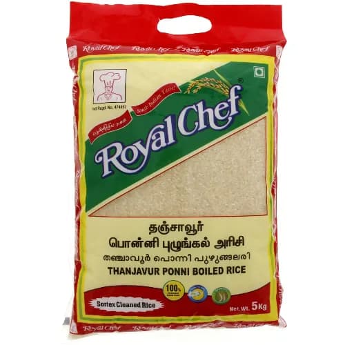 Royal Chef Thanjavur Parboiled Ponni Rice 5 kg