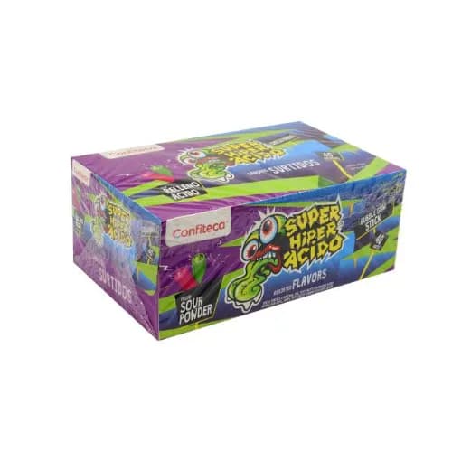 Confiteca Super Hiper Acido Assorted Bubble Gum 5 Per Pack