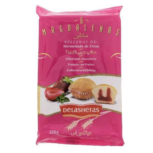 Delasheras Magdalenas Filled With Strawberry 220 G