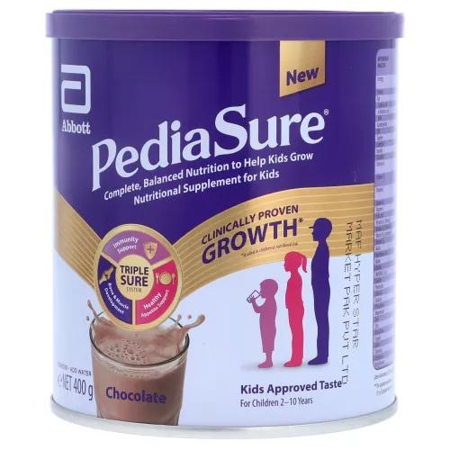 Pediasure Milk Formula Chocolate Flavor for Kids (3-10 Years) - gluten free 400 gr