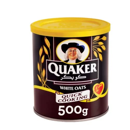 Quaker White Oats Jar 500g