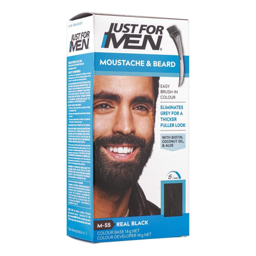 Just For Men Moustache & Beard Dye (M-55 - Real Black)