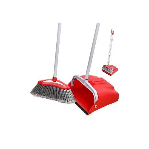 Liao Dust Pan W/Broom Set Blk C130019