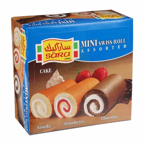 Sara Cake Mini Swiss Roll Asstd 20Gx20