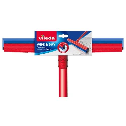 Vileda Floor Wiper Wipe&Dry With Stick