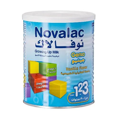 Novalac Genio Growing Up Milk Formula Vanilla Flavor with Omega-3 & Omega-6 (1-3 Years) 400 gr