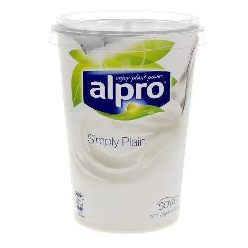 Alpro Simply Plain Soya With Yogurt Cultures 500 Grams