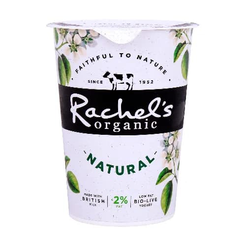 Rachel's Organic Yoghurt Low Fat Natural 450 Grams