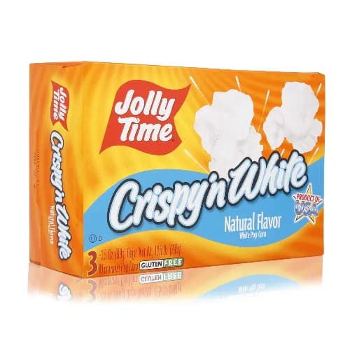 Jolly Time Popcorn Crispy N White Microwave Popcorn 298G