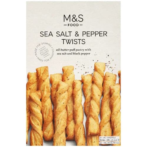 Black Pepper & Sea Salt Twists Multipack 2x 125g