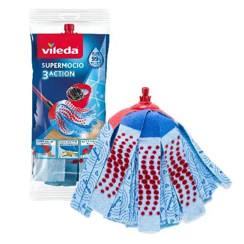 Vileda 3Action Supermocio Mop Refill No Stick