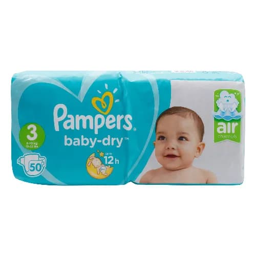 Pampers Baby Dry Diaper Size 3 6 - 10kg 50 Pieces