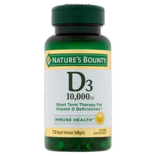 Nature's Bounty D3 10000iu Oftgel 72s