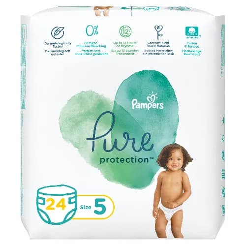 Pampers Pure Protection Size 5 11+ kg 24 Pieces