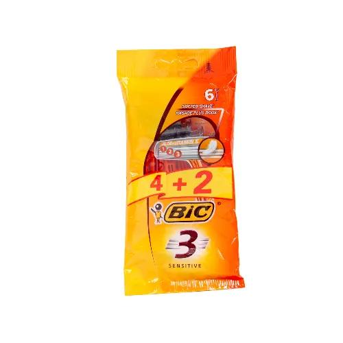 Bic 3 Sensitive Disposable Razors 4+2