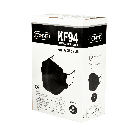 Fomme KF94 Black Protective Mask 50 Pieces