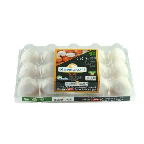 Al Zain Farm Fresh White Eggs Large 15'S (بيض)