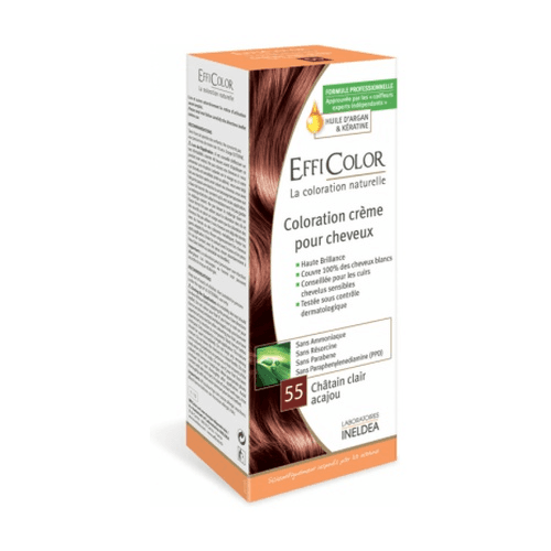 Efficolor Light Mahogany Chestnut No 55 Hair Color