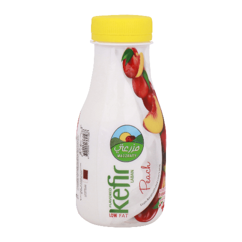 Mazzraty Flavored Kefir Laban Peach Low Fat 240G