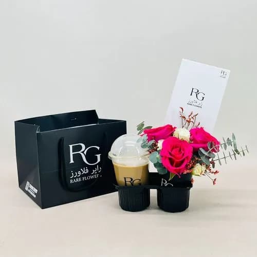 Bouquet Of Roses With Coffee No.3991