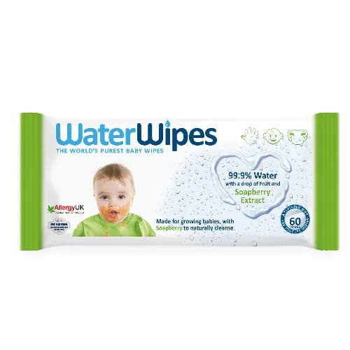 Water Wipes Soapberry Extract Baby Wipes 60 Pieces