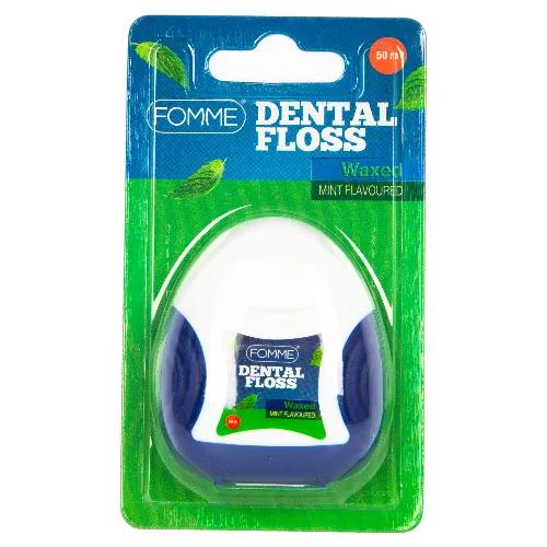 Fomme Waxed Mint Flavoured Dental Floss 50m 1 Piece