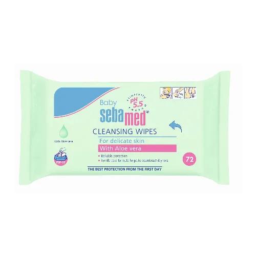 Sebamed Baby Cleansing Wipes With Aloe Vera 72 Pieces