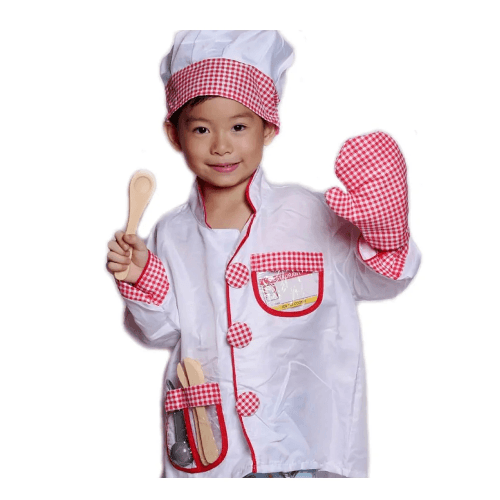 Jg-1027-11 Chef Costume ( Free Size 3Yrs To 8Yrs )