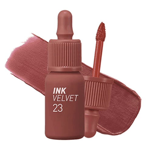 Peripera Ink the Velvet Lip Tint | High Pigment Color, Longwear, Weightless, Not Animal Tested, Gluten-Free, Paraben-Free | 023 NUTTY NUDE, 0.14 fl oz