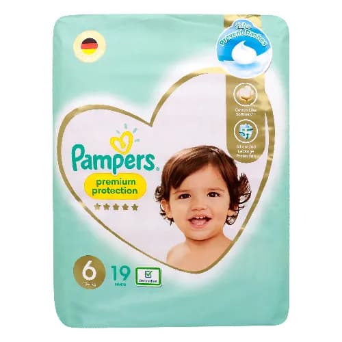 Pampers Premium Protection Diaper Size 6 13+ Kg 19 Pieces