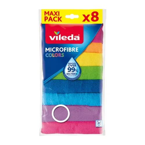 Vileda Microfibre Colors 8Pcs