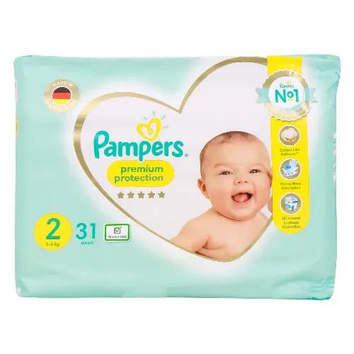 Pampers Premium Baby Diapers Size 2, 3 - 8kg 31 Pieces