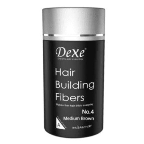 Dexe Hair Building Fibers Medium Brown No 4