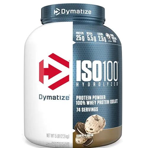 Dymatize Iso100 Whey Protein Powder Isolate 5 Lbs Cookies And Cream