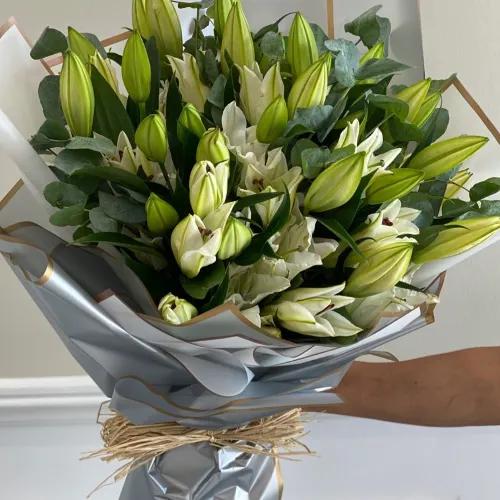 White flower bouquet