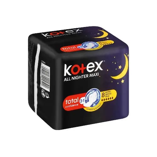 Kotex All Nighter Maxi Sanitary Pads 8 Pieces